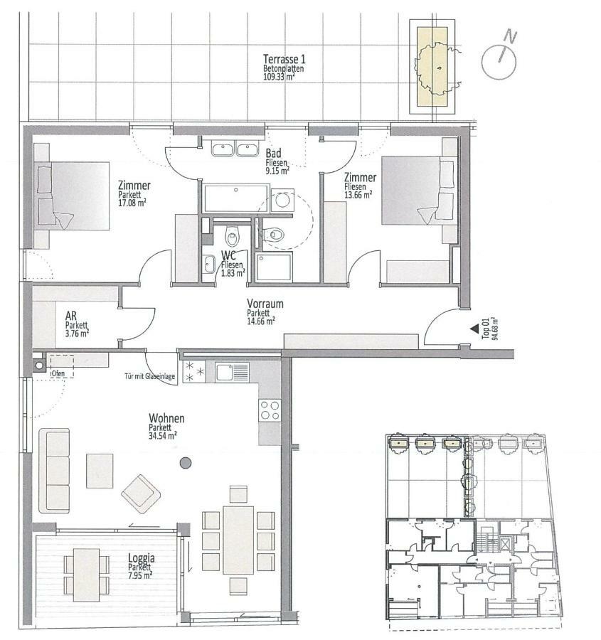 Ferienwohnung Narzisse - City Appartement Im Kurpark Bad Aussee Eksteriør bilde